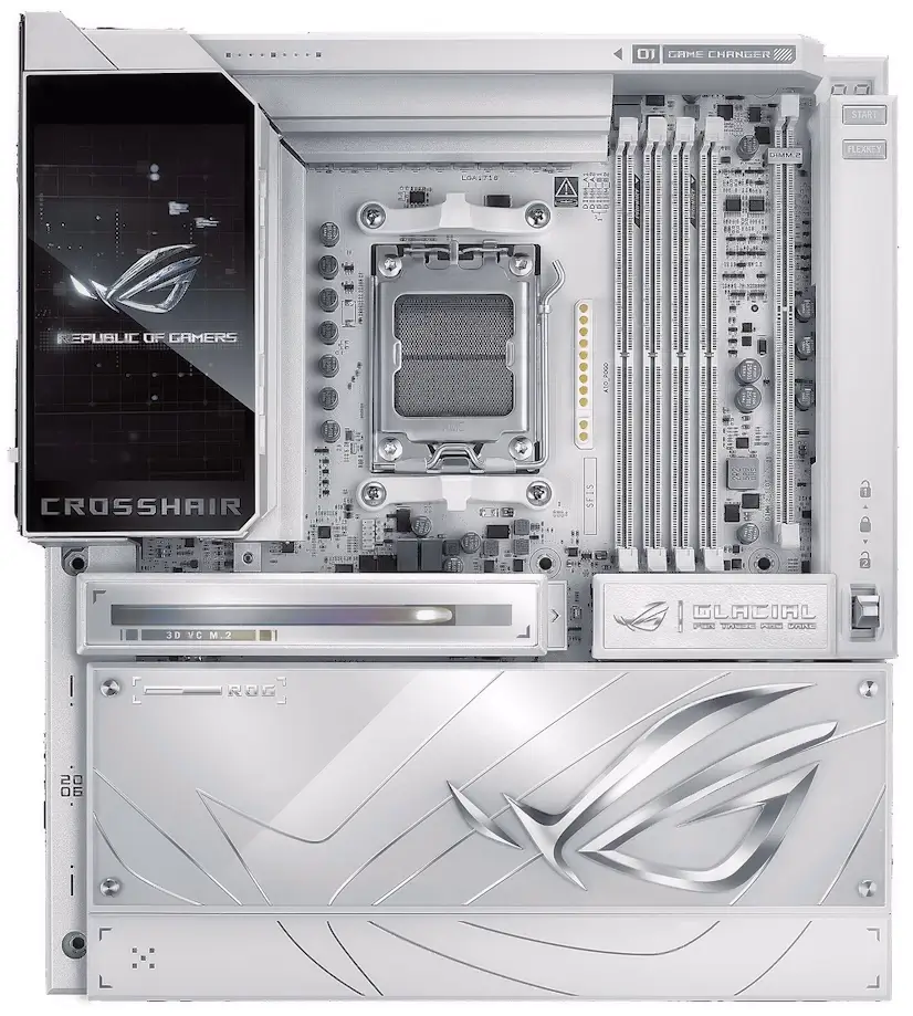 Montaje Placa Base ASUS ROG CROSSHAIR X870E GLACIAL Europolis Las Rozas de Madrid Europolis Las Rozas de Madrid PC - Montaje Placa Base ASUS ROG CROSSHAIR X870E GLACIAL Europolis Las Rozas de Madrid